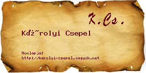 Károlyi Csepel névjegykártya